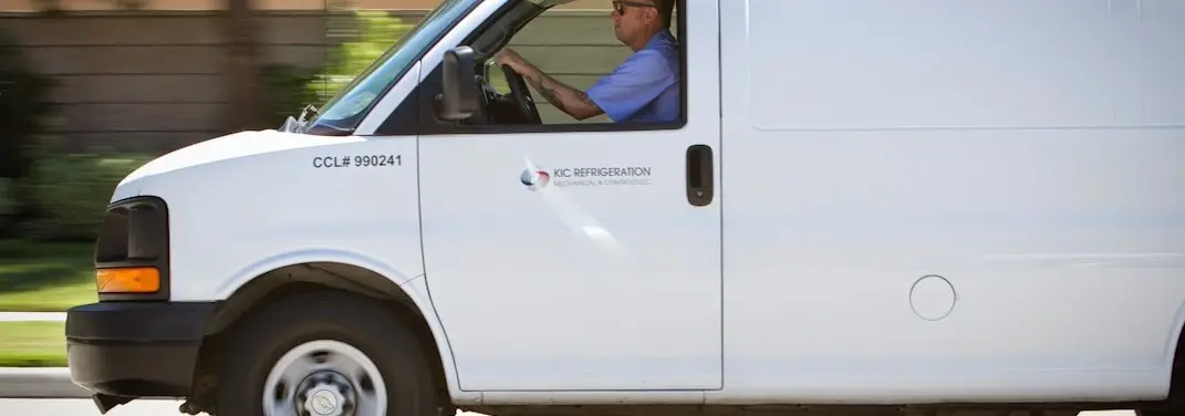 KIC Refrigeration service vehicle serving Grayling area